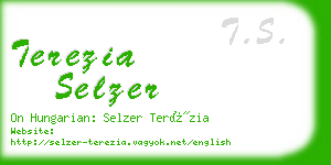 terezia selzer business card